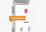 Aquecedor de passagem a gás Rheem lançamento, modelo compacto com design moderno e fácil controle de temperatura